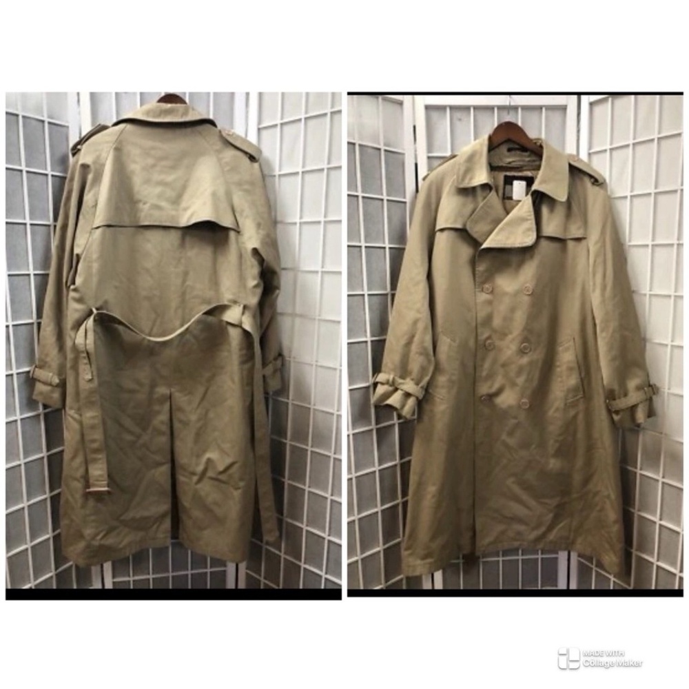 Carlo Briani,Men’s,Coat Vintage Elegant Winter,Khaki,Sz 48R,Long Sleeve,Cotton.!